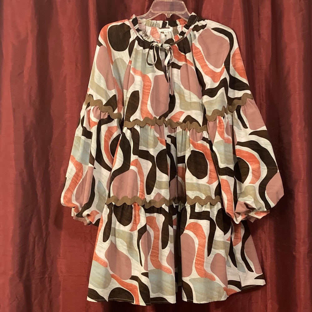 JODIFL Abstract Multicolor Dress